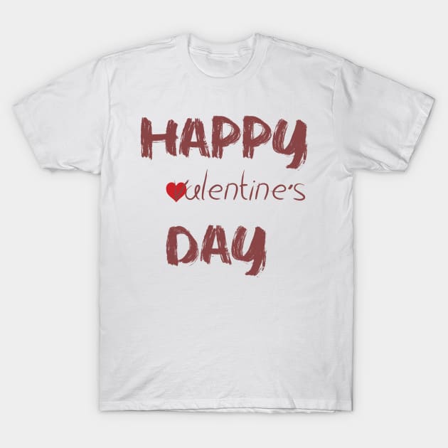 happy valentine's Day T-Shirt by Morad Rif